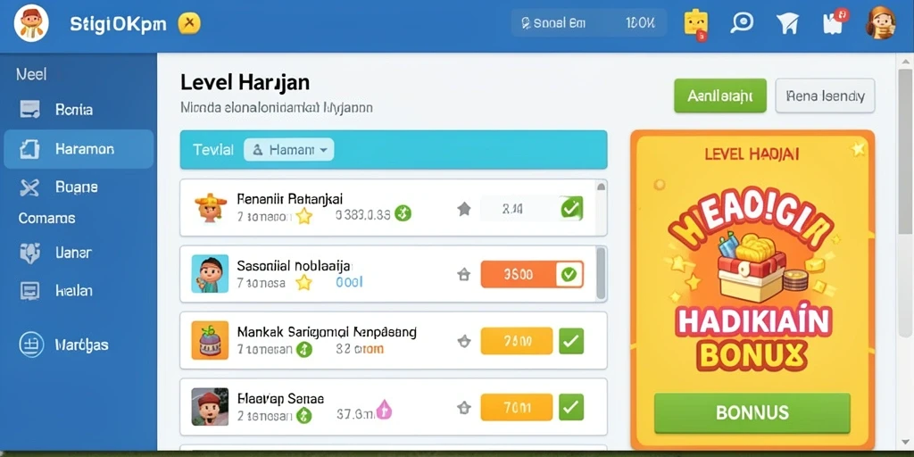 Tampilan utama aplikasi HARUM4D yang menarik.