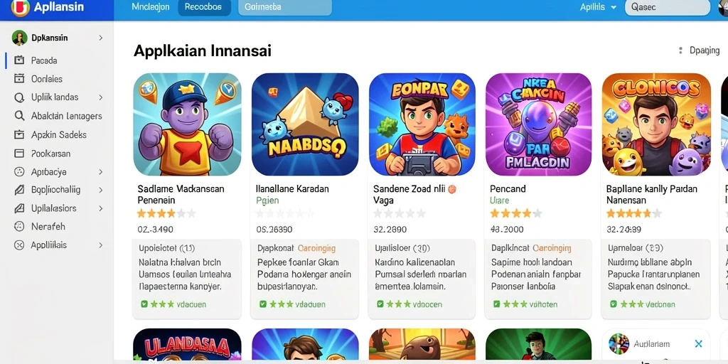 Tampilan antarmuka utama yang menarik.