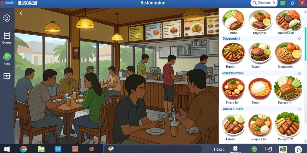 Tangkapan layar menunjukkan karakter utama dalam aksi petualangan.