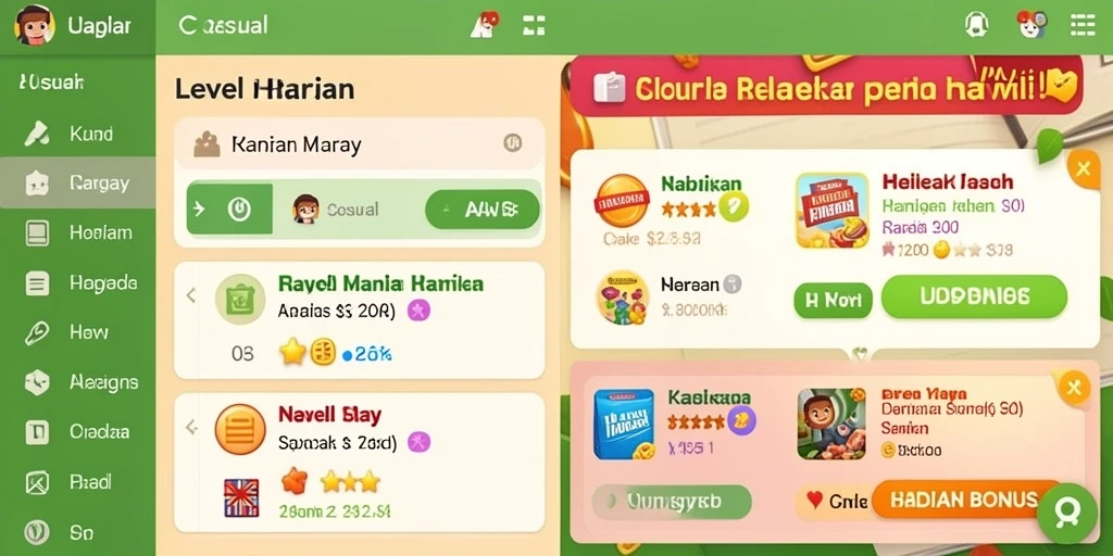 Tampilan antarmuka yang menarik dan modern.